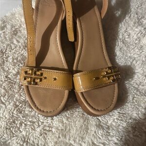 Tory Burch Tan and Yellow Sandals size 11 $85